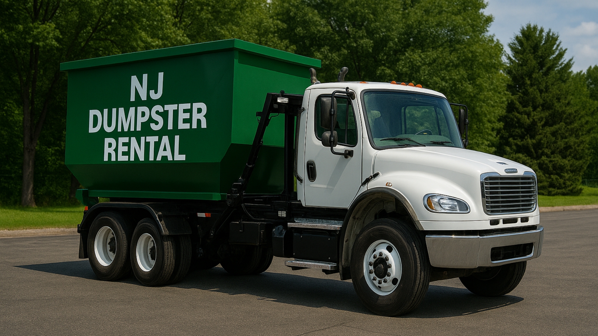 dumpster rental truck